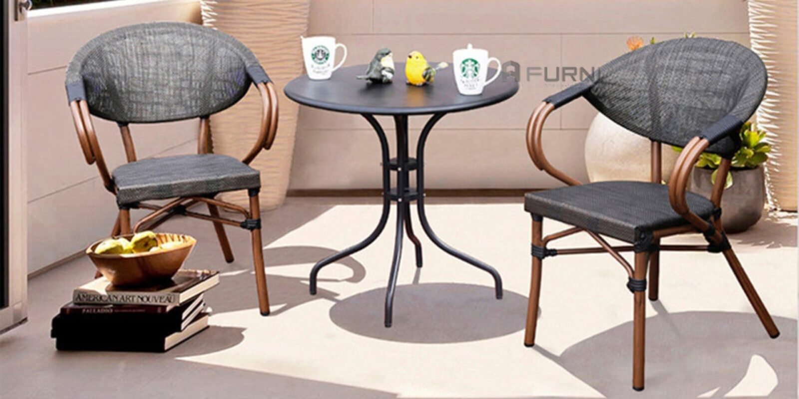 Bộ bàn ghế cafe tiếp khách 2 ghế
